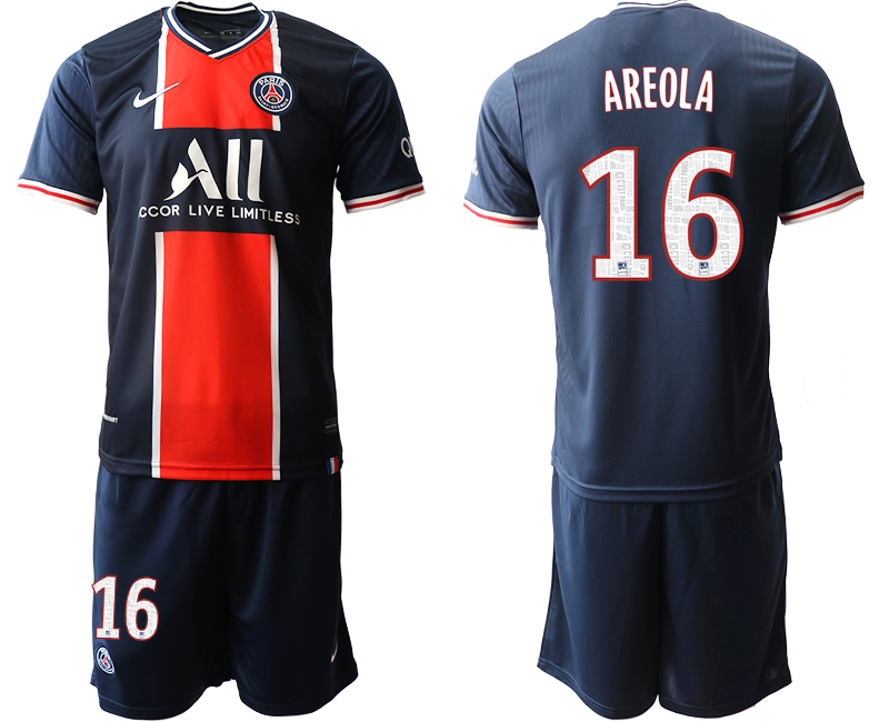 Men 2020-2021 club Paris St German home #16 blue Soccer Jerseys->paris st german jersey->Soccer Club Jersey